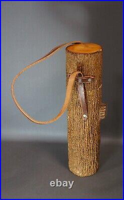 14 VTG Tree Trunk Branch Stump Cabinet Humidor Cigar Wooden Tobacco Box
