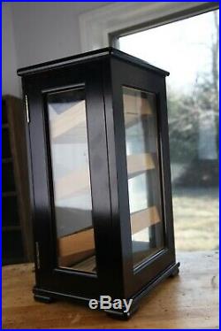 150 Cigar Countertop Display Humidor Storage Show Cabinet Humidifier Hygrometer