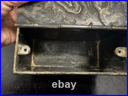 1887 Antique Derby Silver Co. Bulldog Figural Tobacco Box Humidor