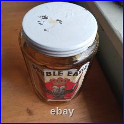1890s RARE LABELED DOUBLE EAGLE CIGARS THEOBALD & OPPENHEIMER PHILA YELLOW JAR