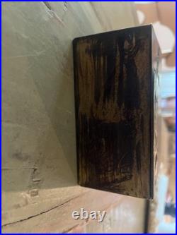 19 C Hunters Pipe Tobacco Humidor / Box gold Gilded copper with bronze overlay