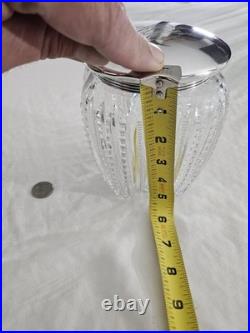 1905 Gorham Sterling Silver? Cut Crystal Cigar Humidor Jar? Antique Decor