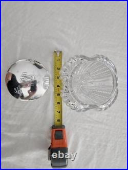 1905 Gorham Sterling Silver? Cut Crystal Cigar Humidor Jar? Antique Decor