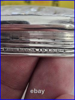 1905 Gorham Sterling Silver? Cut Crystal Cigar Humidor Jar? Antique Decor