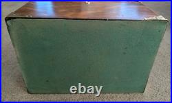 1907 Oak Humidor With Interesting History. Refinished Oak, Polished Brass