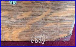 1907 Oak Humidor With Interesting History. Refinished Oak, Polished Brass