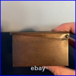 1912 Heintz Arts & Crafts Sterling Bronze Cigarette Humidor Box with Ashtray NR