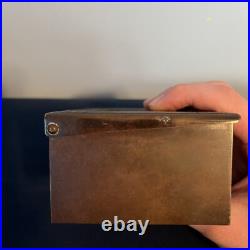 1912 Heintz Arts & Crafts Sterling Bronze Cigarette Humidor Box with Ashtray NR