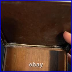1912 Heintz Arts & Crafts Sterling Bronze Cigarette Humidor Box with Ashtray NR
