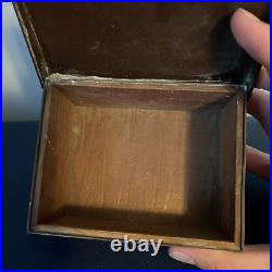1912 Heintz Arts & Crafts Sterling Bronze Cigarette Humidor Box with Ashtray NR