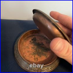 1912 Heintz Arts & Crafts Sterling Bronze Cigarette Humidor Box with Ashtray NR