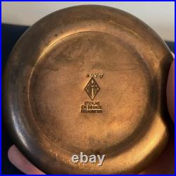 1912 Heintz Arts & Crafts Sterling Bronze Cigarette Humidor Box with Ashtray NR