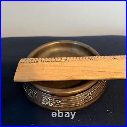 1912 Heintz Arts & Crafts Sterling Bronze Cigarette Humidor Box with Ashtray NR