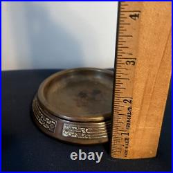 1912 Heintz Arts & Crafts Sterling Bronze Cigarette Humidor Box with Ashtray NR