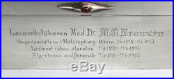 1915 Sweden Silver Medical Doctor Esteem Dedication Humidor