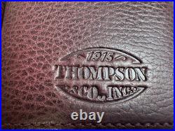 1915 thompson & co inc. Brown leather 3 cigar humidor travel pouch