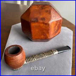 1940's Burl Wood Box & Pipe Rhombicuboctahedron