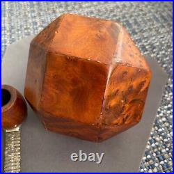 1940's Burl Wood Box & Pipe Rhombicuboctahedron