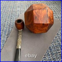 1940's Burl Wood Box & Pipe Rhombicuboctahedron