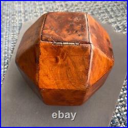 1940's Burl Wood Box & Pipe Rhombicuboctahedron