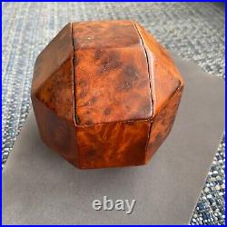 1940's Burl Wood Box & Pipe Rhombicuboctahedron