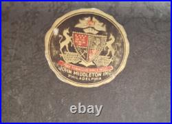 1945 John Middleton Deluxe Tobacco Blending Chest Vintage Glass Jars Booklets