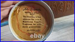 1945 John Middleton Deluxe Tobacco Blending Chest Vintage Glass Jars Booklets