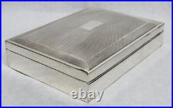 1956 Birmingham Sterling Silver 6.5 X 4.75 Cigar Humidor Box