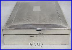 1956 Birmingham Sterling Silver 6.5 X 4.75 Cigar Humidor Box