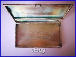 1957 ERNEST HEMINGWAY Humidor Cigar Box case personal Signed US Old Man & Sea US