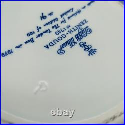1979 Zenith-Gouda Holland Delft Tobacco Jar Humidor Seals No. 91/100 Tinder Box