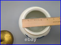 1979 Zenith-Gouda Holland Delft Tobacco Jar Humidor Seals No. 91/100 Tinder Box