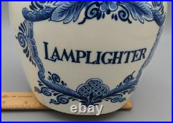 1979 Zenith-Gouda Holland Delft Tobacco Jar Humidor Seals No. 91/100 Tinder Box