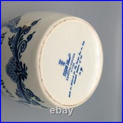 1979 Zenith-Gouda Holland Delft Tobacco Jar Humidor Seals No. 91/100 Tinder Box