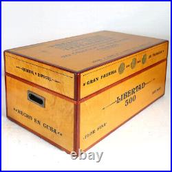1983 Vintage Rosewood Trimmed Maple and Silver Libertad (Coin) Cigar Humidor Box