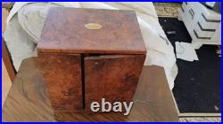 19TH C BURL WALNUT HUMIDOR BOXA 19th Century Burr Walnut Humidor