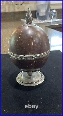 19th Century Coconut Shell Humidor Very Rare