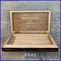 2023 Ltd Ed Prometheus 4 God Of Fire KKP SPECIAL RESERVE Trvl Humidor Zebra Wood