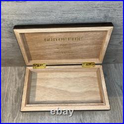 2023 Ltd Ed Prometheus 4 God Of Fire KKP SPECIAL RESERVE Trvl Humidor Zebra Wood
