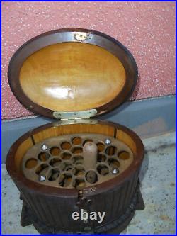 29985 Antiker Original Zigarren Schrank Jugendstil Cigar case vint 1900 temple