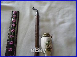 ANTIQUE GERMAN OR BAVARIAN PIPE, STIEN WITH GROUSE 13 inch LONG