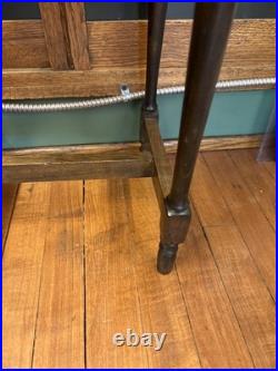 ANTIQUE ONE DRAWER SMOKE STAND HUMIDOR withAshtray Insert /Walnut Smoke Stand 1930