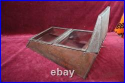 ANTIQUE TENNYSON 5c CIGARS HUMIDOR STORE DISPLAY MAZER CRESSMAN CIGAR CO USA ANTIQUE TENNYSON 5c CIGARS HUMIDOR STORE DISPLAY MAZER CRESSMAN CIGAR CO USA