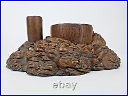 ASHTRAY Tobacco Tobacco TABAKOBON Natural Wood KISERU Japan Antique Vintage