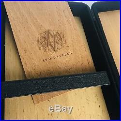 AVO UVEZIAN Cigar Box Humidor Unique Black Storage Box Preowned Good Condition