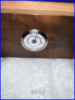 Addison Glass Top Cigar Humidor Up to 40 Capacity Color Walnut Burl