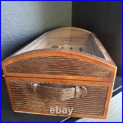 Adorini Vega Deluxe glass top humidor