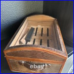 Adorini Vega Deluxe glass top humidor
