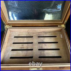 Adorini Vega Deluxe glass top humidor