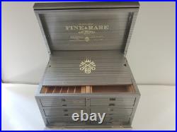 Alec Bradley Humidor Promo Collectible Wood 6 Drawer Gray 10.25x10.5x14.75 Wood